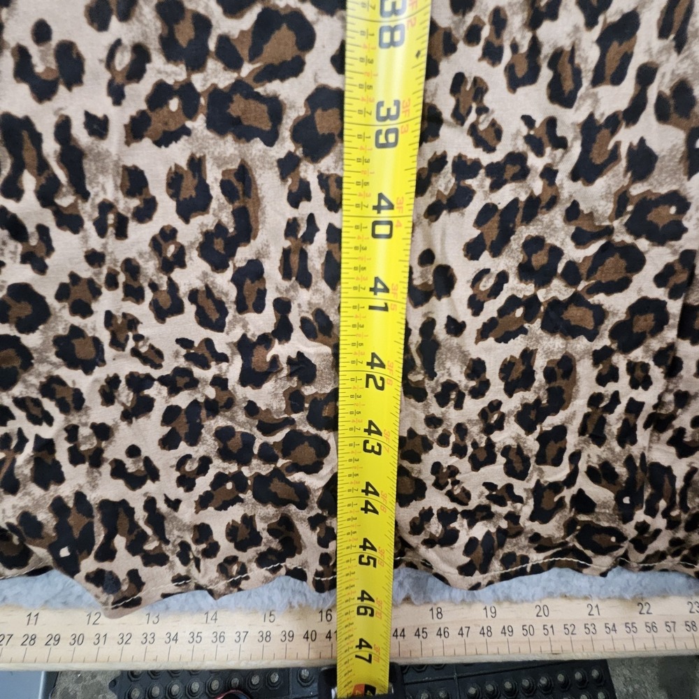 Grace & Emma High Low Tunic Top Womens‎ 2XL Cheetah Embroidere Blouse Swim Cover - Picture 11 of 14